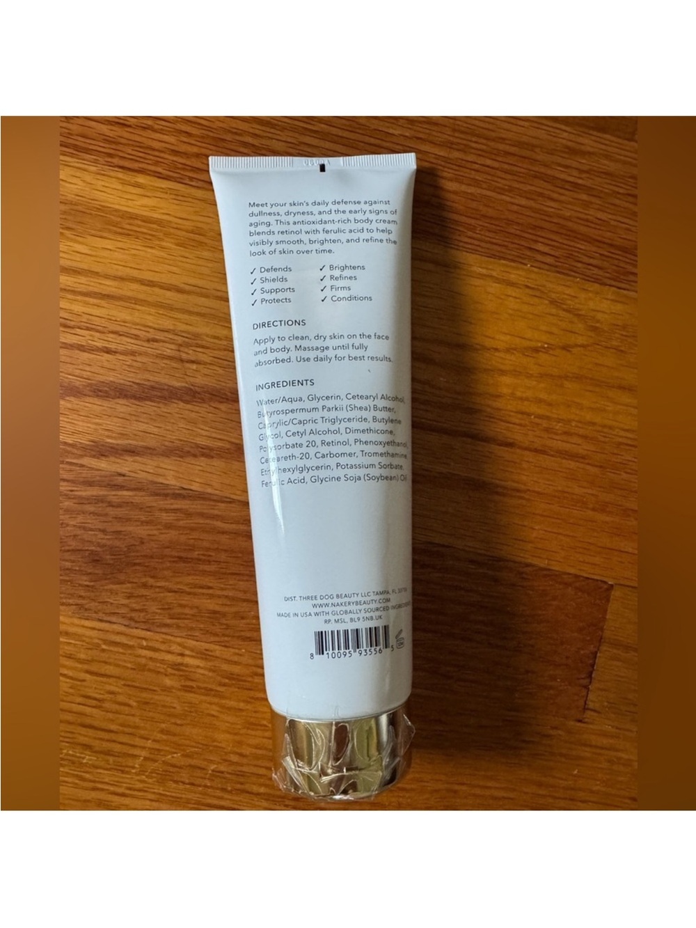 Nakery SkinReserve Retinol + Ferulic Face & Body Crème 8.4 Fl oz. New/sealed - Picture 3 of 3